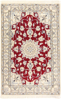 Perserteppich - Nain - Royal - 90 x 60 cm - rot