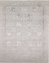 Designer Teppich - 305 x 244 cm - silber