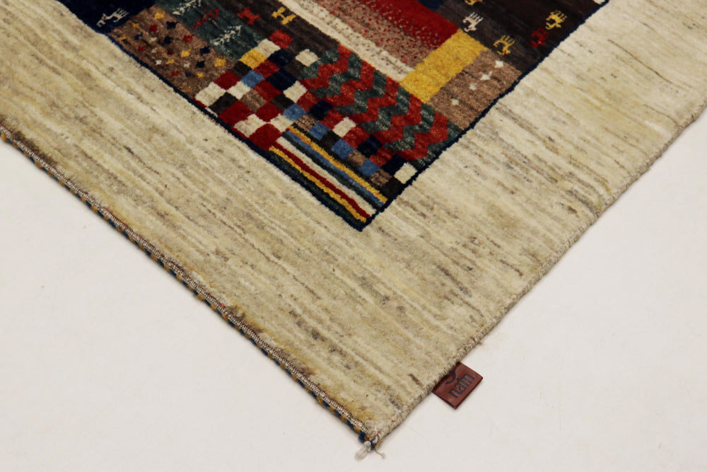 Gabbeh Teppich - Loribaft Indus - 200 x 154 cm - mehrfarbig
