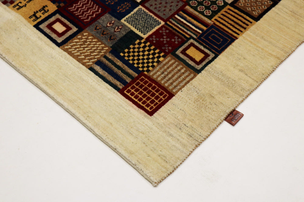 Gabbeh Teppich - Loribaft Indus - 142 x 197 cm - mehrfarbig