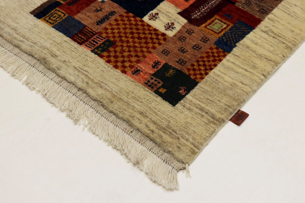 Gabbeh Teppich - Loribaft Indus - 85 x 127 cm - mehrfarbig