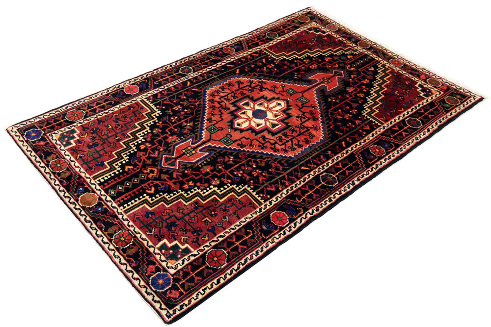 Perserteppich - Nomadic - 200 x 128 cm - dunkelrot
