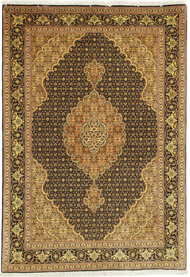 Perserteppich - Täbriz - Royal - 148 x 101 cm - dunkelbeige