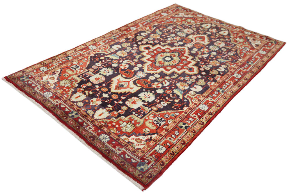 Perserteppich - Nomadic - 135 x 210 cm - dunkelblau
