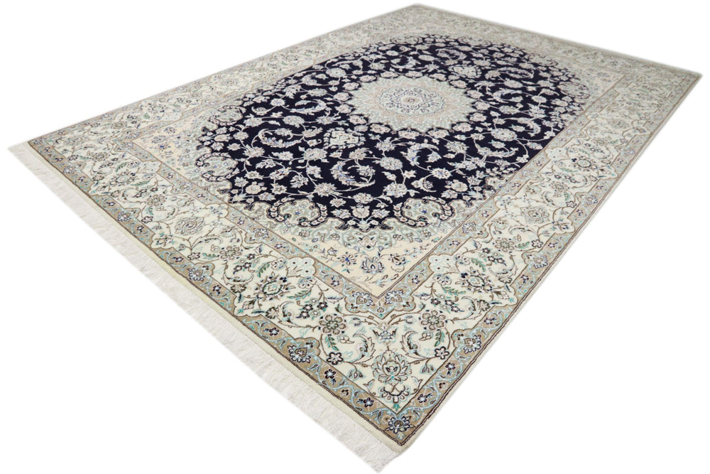 Perserteppich - Nain - 345 x 246 cm - dunkelblau