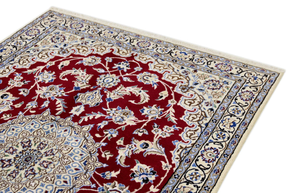 Perserteppich - Nain - 180 x 118 cm - rot