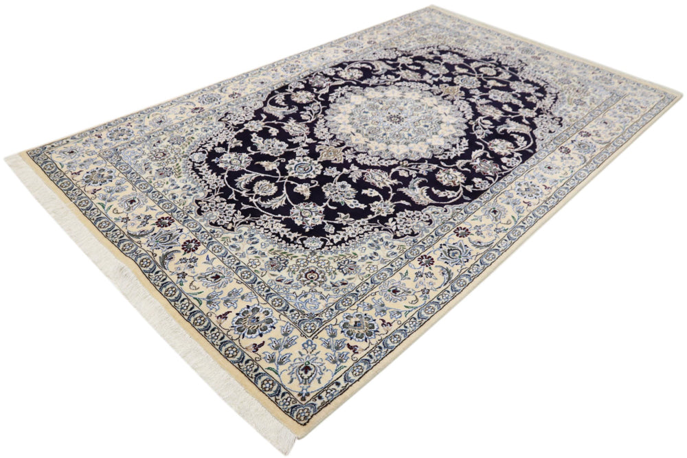 Perserteppich - Nain - 154 x 246 cm - dunkelblau