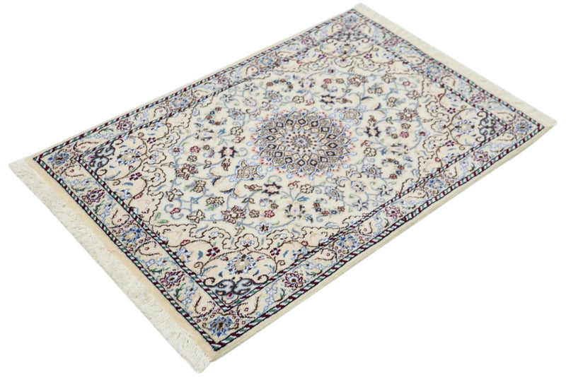 Perserteppich - Nain - 90 x 60 cm - creme