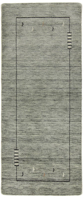 Läufer Gabbeh - Loribaft Softy - 203 x 83 cm - grau
