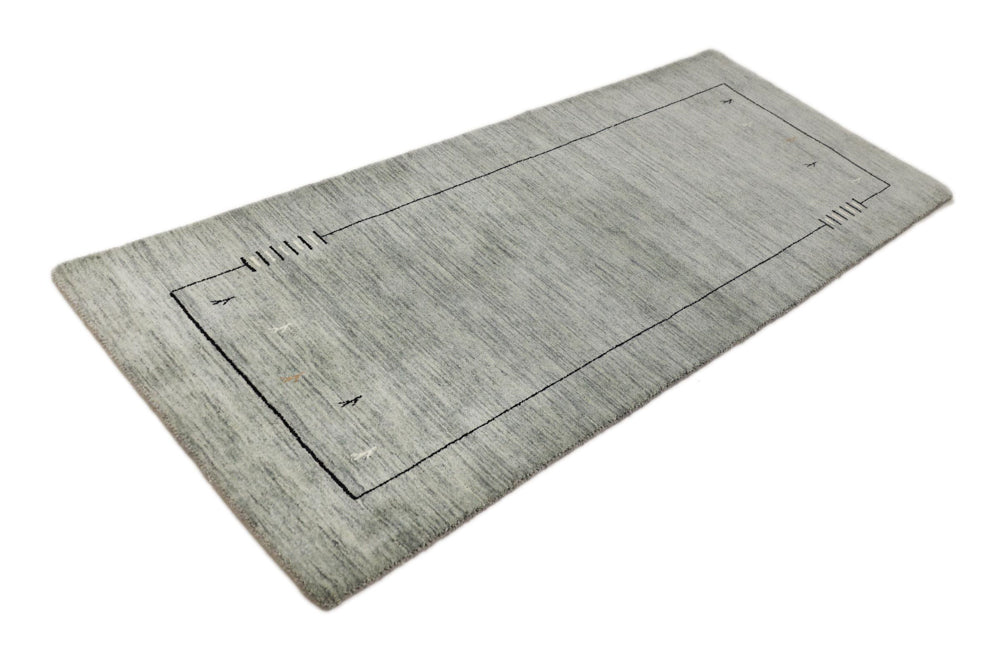 Läufer Gabbeh - Loribaft Softy - 83 x 203 cm - grau