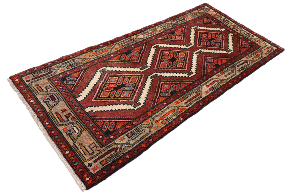 Läufer Perser - Nomadic - 80 x 185 cm - rost
