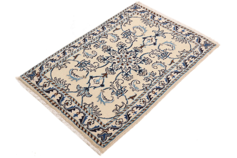 Perserteppich - Nain - 90 x 60 cm - creme