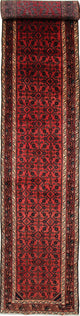 Läufer Perser - Nomadic - 85 x 485 cm - dunkelrot