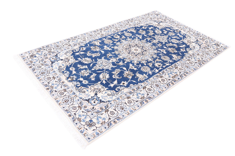 Perserteppich - Nain - 211 x 122 cm - blau