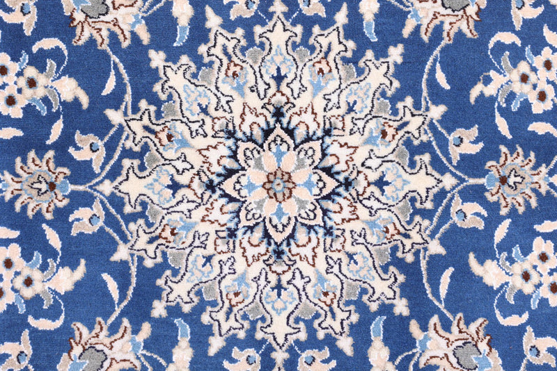 Perserteppich - Nain - 203 x 147 cm - blau