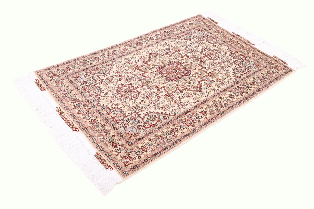 Perserteppich - Täbriz - Royal - 100 x 160 cm - hellbeige