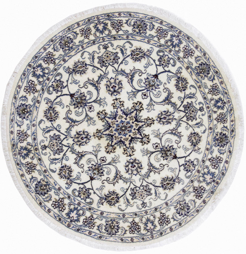 Perserteppich - Nain rund  - 150 x 150 cm - creme