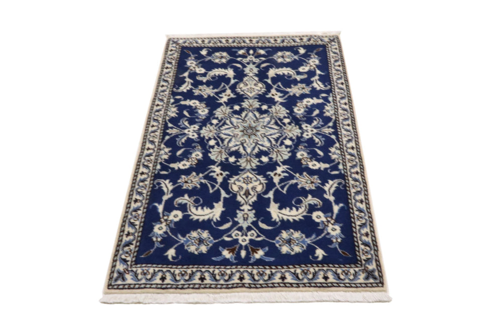 Perserteppich - Nain - 88 x 138 cm - blau