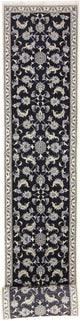 Läufer Perser - Nain - 77 x 393 cm - dunkelblau