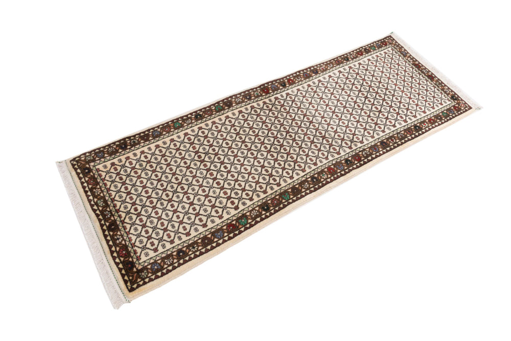 Läufer Perser - Täbriz - 67 x 190 cm - hellbeige