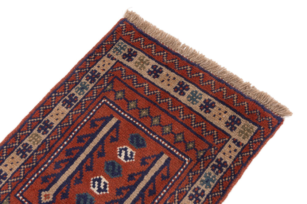 Läufer Perser - Nomadic - 195 x 60 cm - dunkelrot