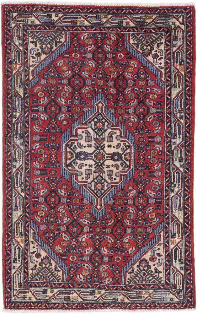 Perserteppich - Nomadic - 105 x 165 cm - dunkelrot