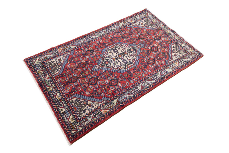 Perserteppich - Nomadic - 105 x 165 cm - dunkelrot