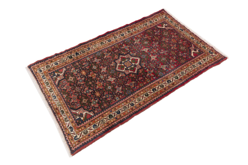Perserteppich - Nomadic - 95 x 157 cm - dunkelrot