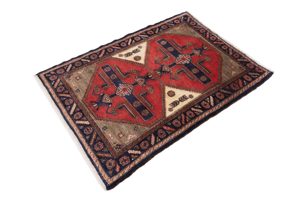 Perserteppich - Nomadic - 145 x 107 cm - mehrfarbig