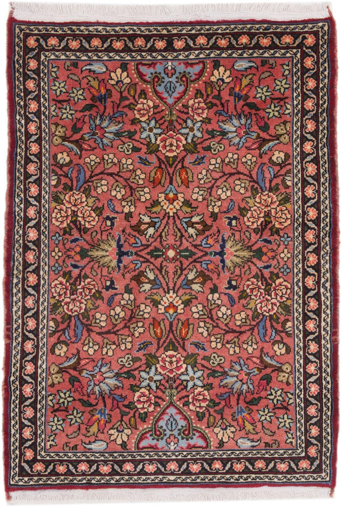 Perserteppich - Nomadic - 155 x 110 cm - dunkelrot