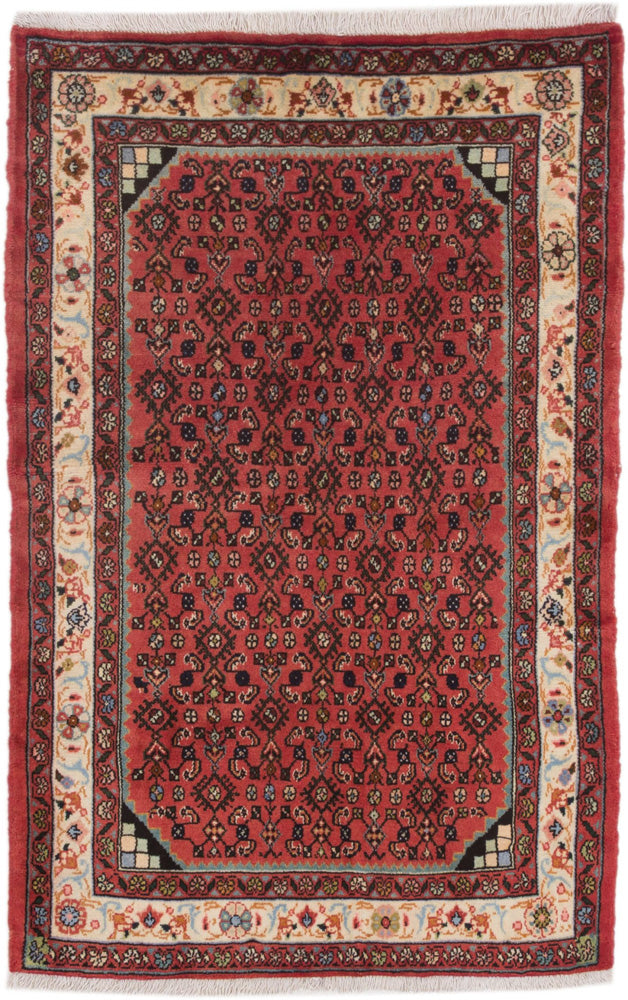 Perserteppich - Nomadic - 150 x 105 cm - dunkelrot