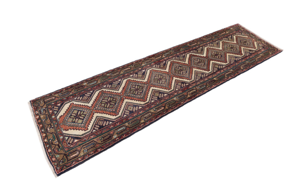 Läufer Perser - Nomadic - 308 x 87 cm - dunkelbeige