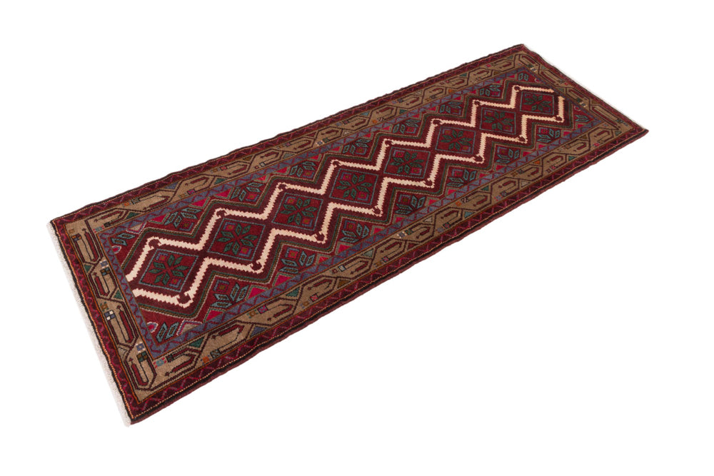 Läufer Perser - Nomadic - 260 x 87 cm - rost