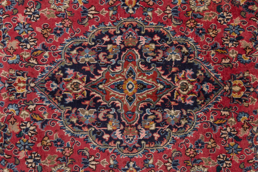 Perserteppich - Keshan - 300 x 195 cm - dunkelrot