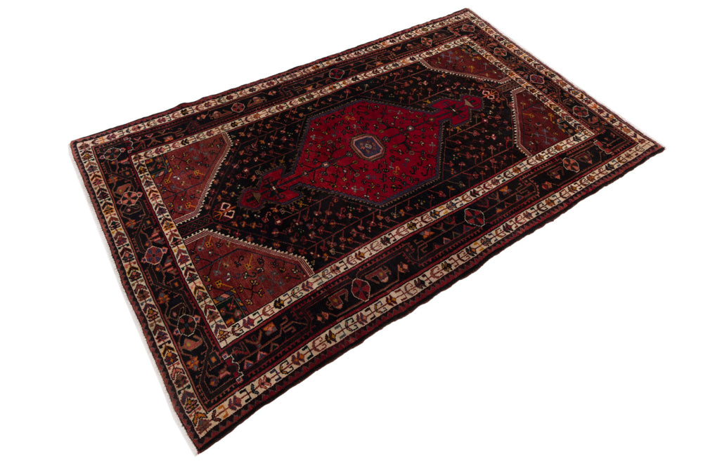 Perserteppich - Nomadic - 145 x 225 cm - dunkelrot