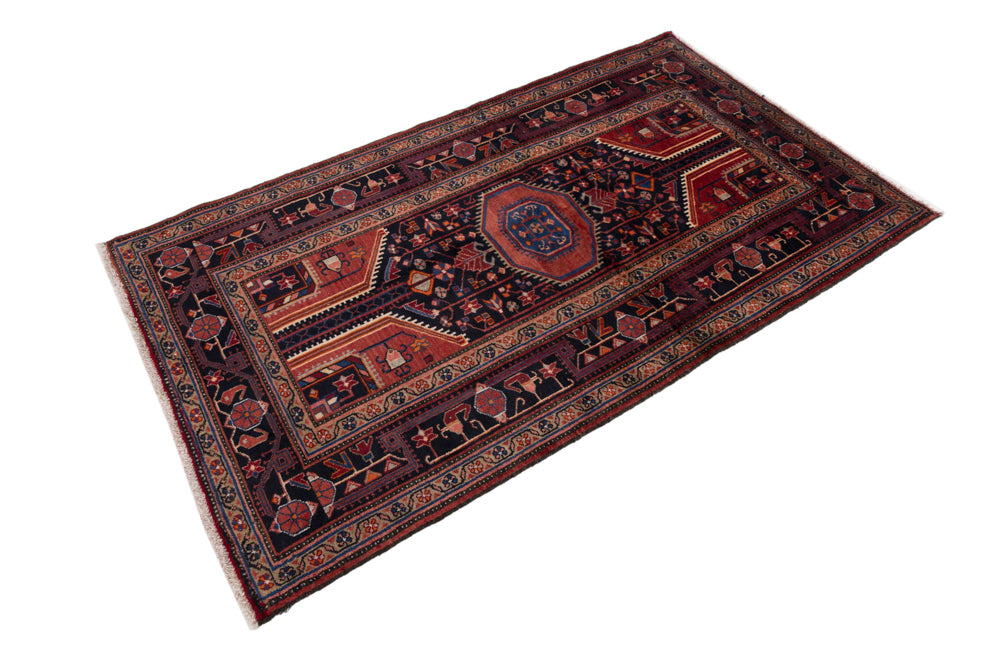 Perserteppich - Nomadic - 115 x 220 cm - dunkelrot