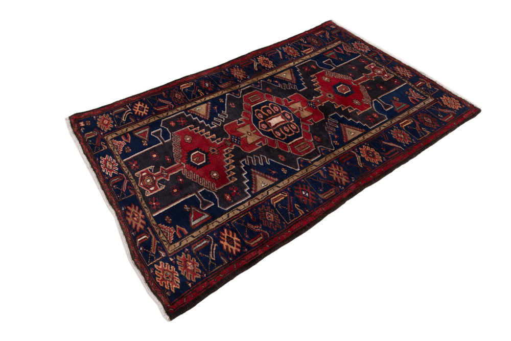 Perserteppich - Nomadic - 205 x 140 cm - dunkelrot