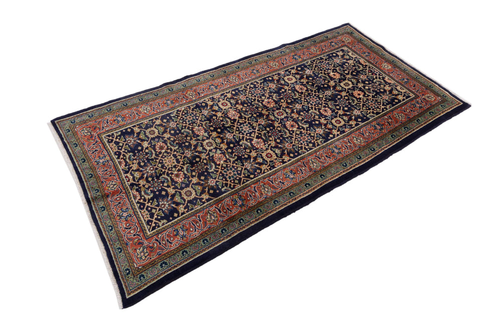 Perserteppich - Nomadic - 255 x 136 cm - dunkelblau