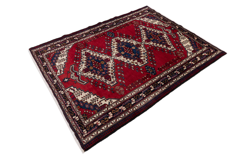 Perserteppich - Nomadic - 160 x 217 cm - rot