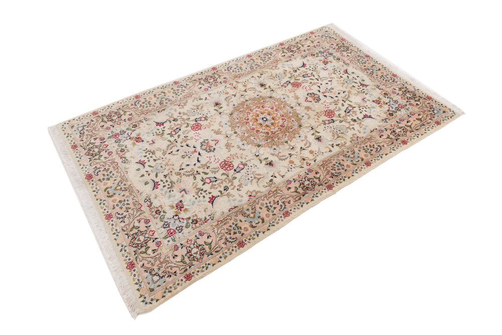 Perserteppich - Täbriz - Royal - 120 x 201 cm - creme