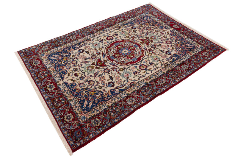 Perserteppich - Isfahan - Premium - 207 x 148 cm - creme