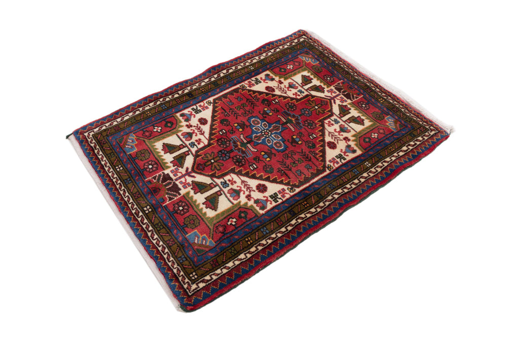 Perserteppich - Nomadic - 115 x 85 cm - rot