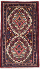 Perserteppich - Nomadic - 75 x 135 cm - mehrfarbig