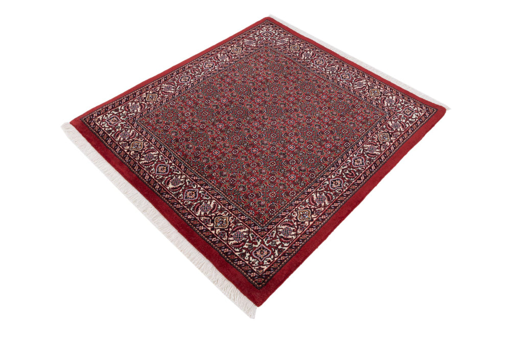 Perserteppich - Bidjar - Royal - 107 x 100 cm - dunkelrot