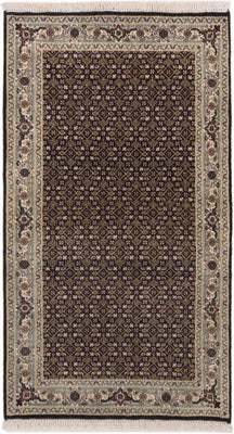 Orientteppich - Täbriz - 159 x 93 cm - dunkelbeige