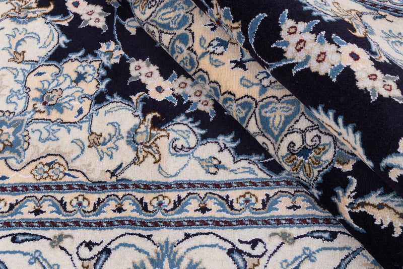 Perserteppich - Nain - 292 x 198 cm - dunkelblau