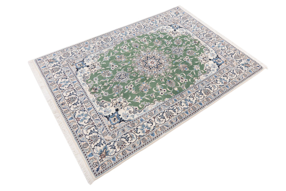 Perserteppich - Nain - 146 x 204 cm - grün