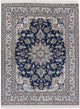Perserteppich - Nain - 197 x 145 cm - dunkelblau