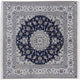 Perserteppich - Nain quadratisch  - 192 x 196 cm - dunkelblau