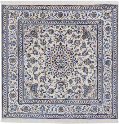Perserteppich - Nain quadratisch  - 197 x 197 cm - creme
